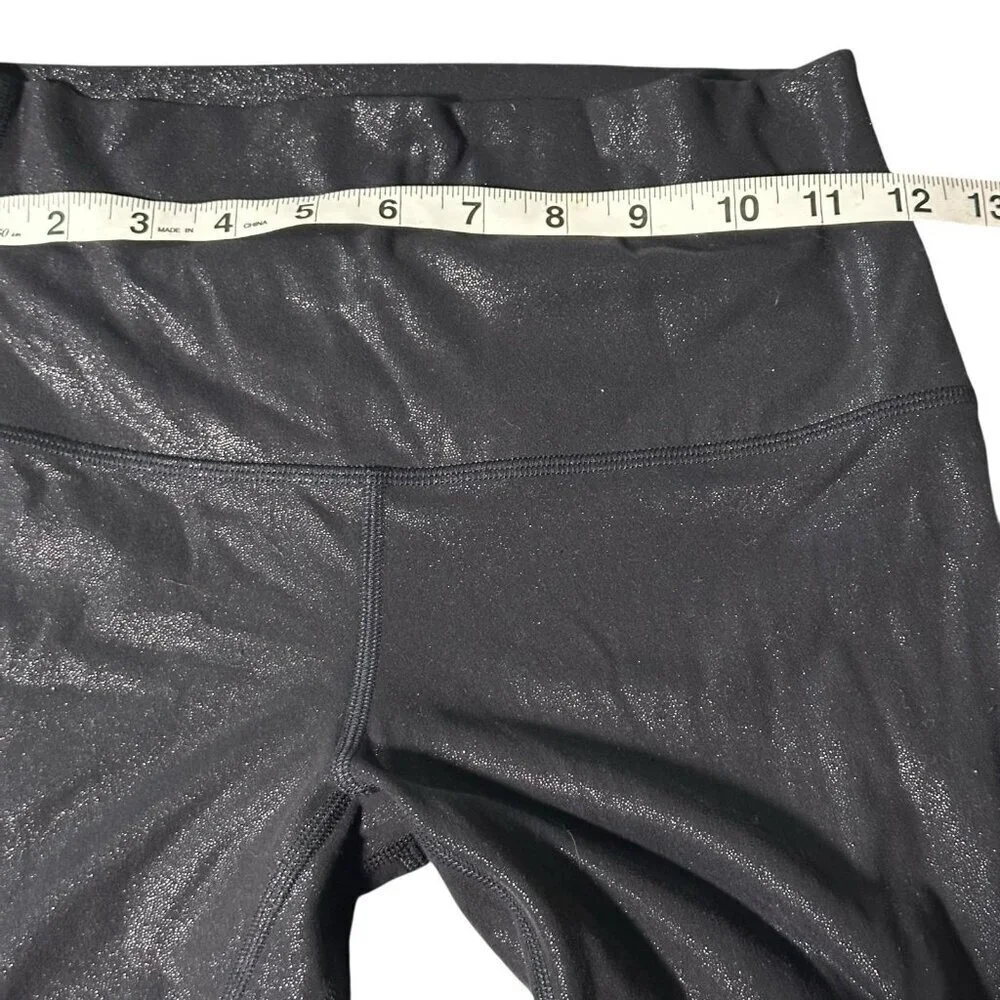 Lululemon Align High-Rise Pant ShineRadiate Foil Print Black Shimmer Leggings 4